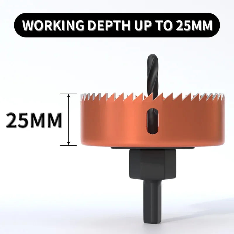 Hole Saw Cutter Cutting 8 Piece Set, Metal Core, 19-127mm Saw Cup Wood Crown, Drill Bit For Wood ,Woodworking Tools