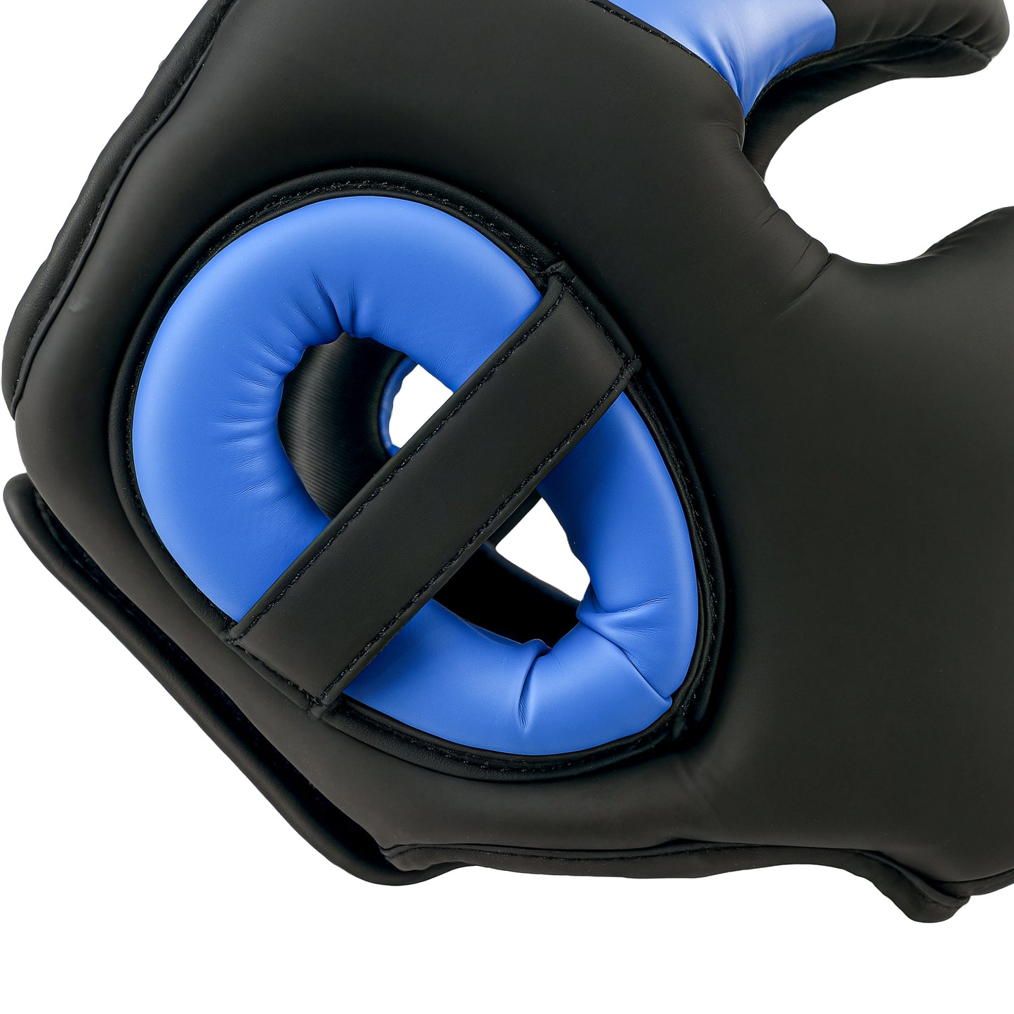 SPORTNOW Boxing Headguard, Boxing Headgear W/ Adjustable Strap for Full Face Protection for Kickboxing Sparring Martial Arts Karate , Blue