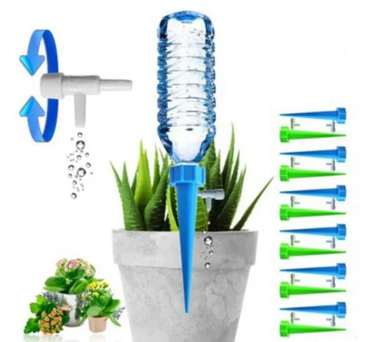 Garden Herbs Fruit Plants Veg Flowers Automatic Irrigation Tool Self Supplying Watering Spikes System Hydration Waterers Planters Pack Of 12