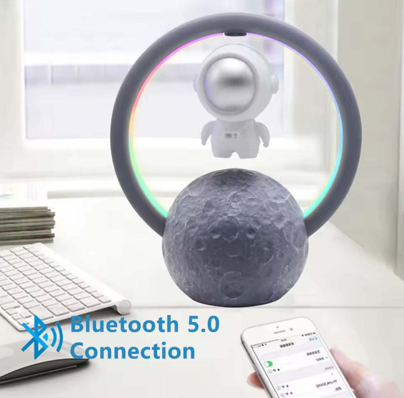 Astronaut Creative Mini Radio Outdoor Wireless Subwoofer Portable Audio Levitation Bluetooth Speaker