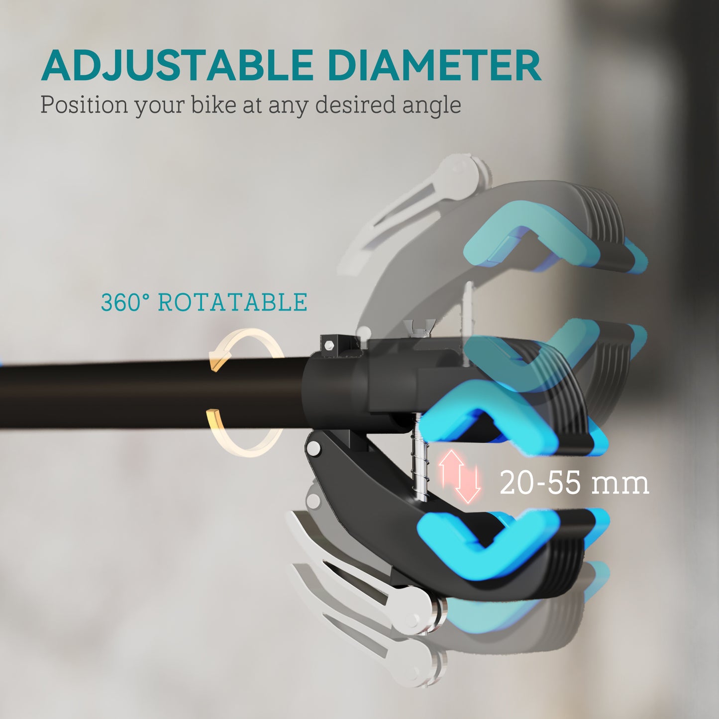 Bike Repair Stand, Wall Mount Bicycle Repair Rack with Adjustable Clamp Maintenance Rack for Road Mountain Bike Workstand