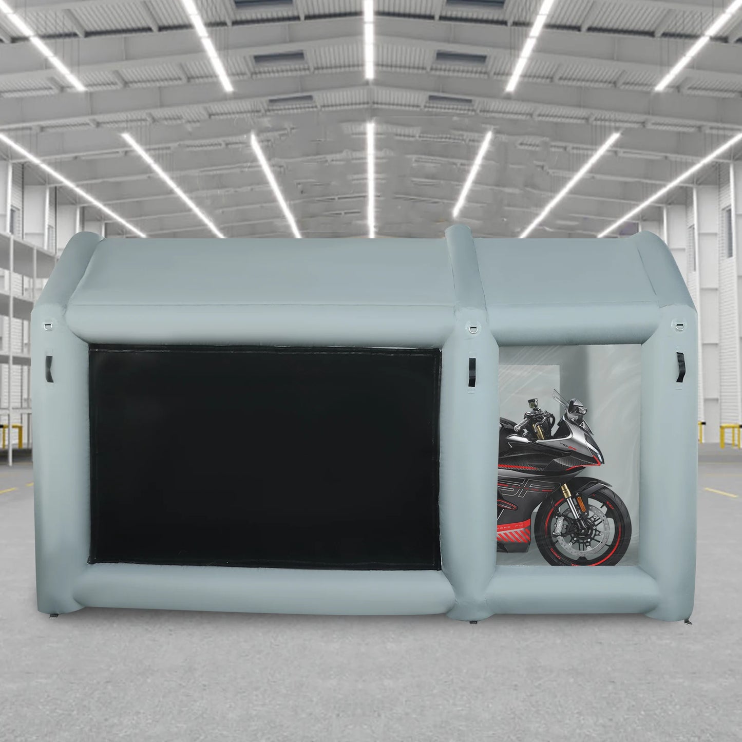 Large Space Portable Inflatable Spray Paint Booth Shed (2 Blowers) With Rope Clips For Exhibition Events / Outdoor Tents