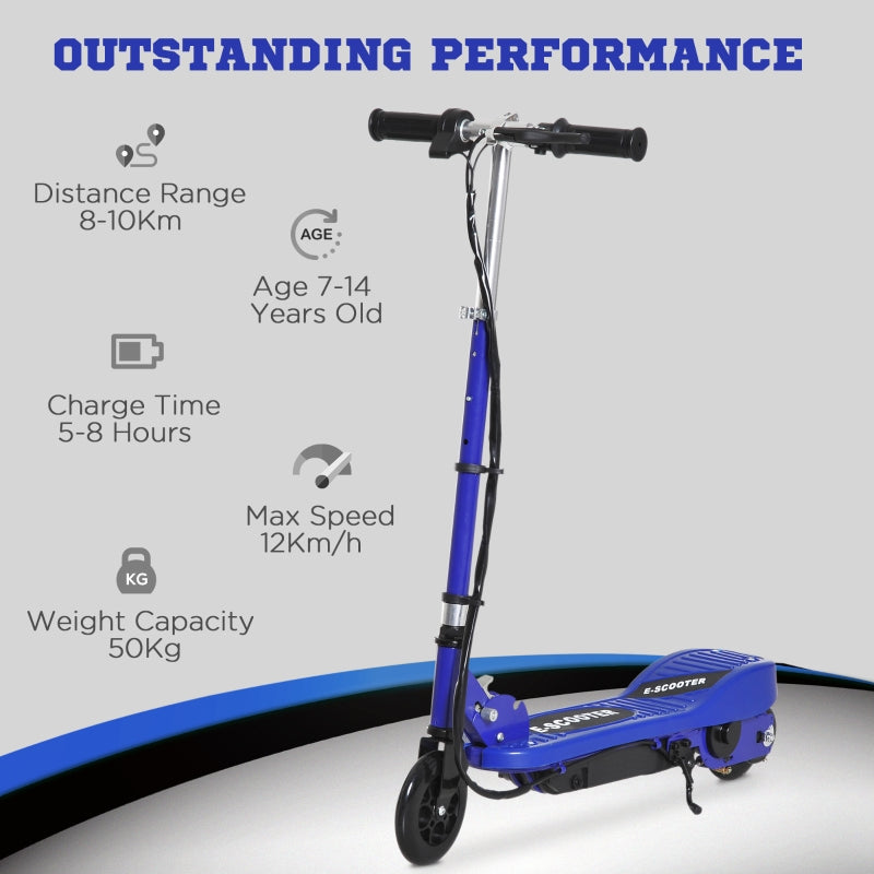 Reiten Folding Electric Kids Scooter Ride on Age 7-14 Available In Blue / Red / Black