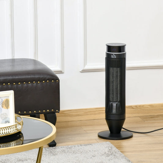 Ceramic Tower Indoor Space Heater Electric Floor Heater w/ 2 Heat and Fan 1000W/2000W, Oscillation, Remote Control, Timer for Basement Office