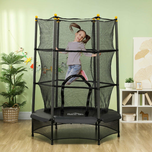 4.6FT/75" Kids Trampoline, Indoor Outdoor Toddler Trampoline, with Safety Enclosure, Springless design - Different Colours