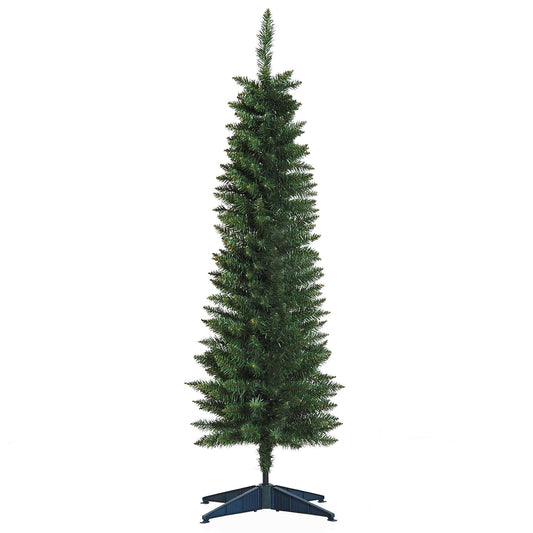 1.5m Artificial Christmas Pine Tree With Plastic Stand-Green