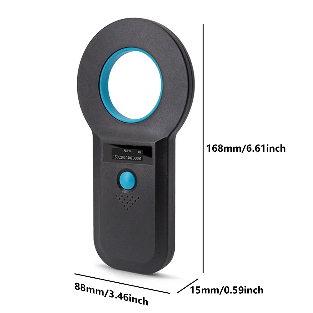 Handheld Animal Pet Microchip Reader EMID FDX-B(ISO11784/85) Animal RFID EMID Reader Pet Chip ID Scanner for Cat Dog Pet Animal