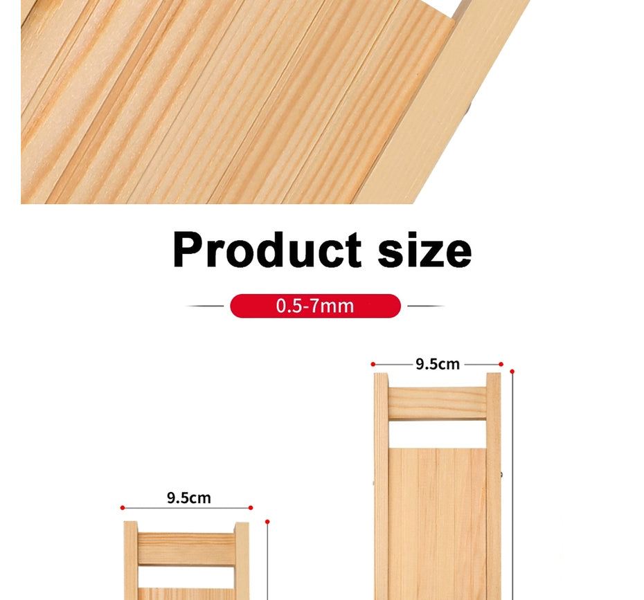 Wooden Vegetables Fruit Salad Cutter Adjustable 0.5-7mm Slicer Chopper Tomato Onion Cabbage Shredder Chip