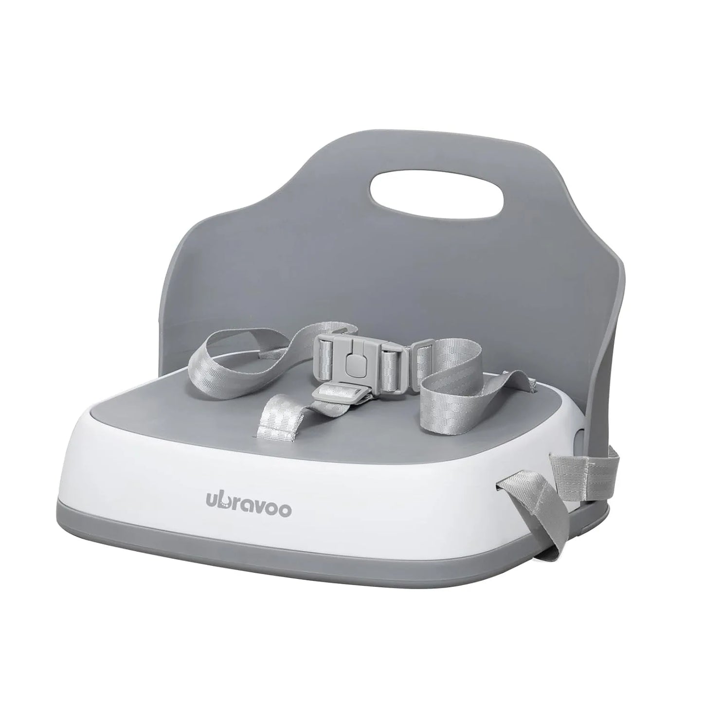 UBRAVOO Portable Booster Seat for Children to Eat, Travel High Chair with 3-Point Harness and 2 Adjustable Straps, Washable