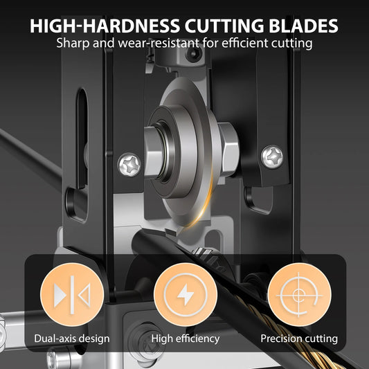 Wire Stripper 2-25Mm Tool Wire Stripper Machine for Hand Crank or Drill Powered Manual Can Be Fixed or Removed Cable Stripper