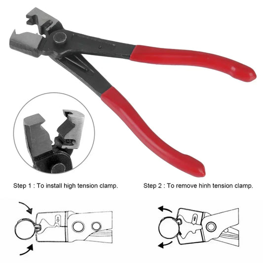 Car Oil Hose Crimping Plier Repair Tools Calliper Vice Pipe Grip Clamp Collar Clip Auto Repair Motorcycle Automotive Accessories