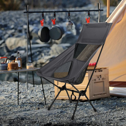 Portable Folding Camping Chair For Camping, Hiking Fishing, Beach Days