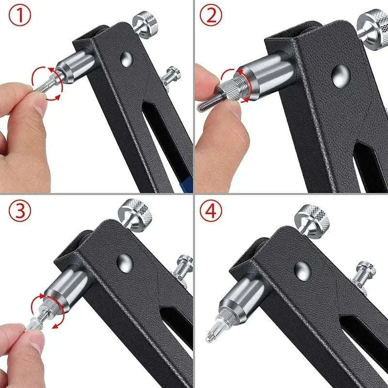 86Pcs Heavy Duty Blind Rivet Nut Kit Set Riveter Tool Rivet Nut Gun Thread Hand Riveter Rivet Gun Threaded Insert Tool