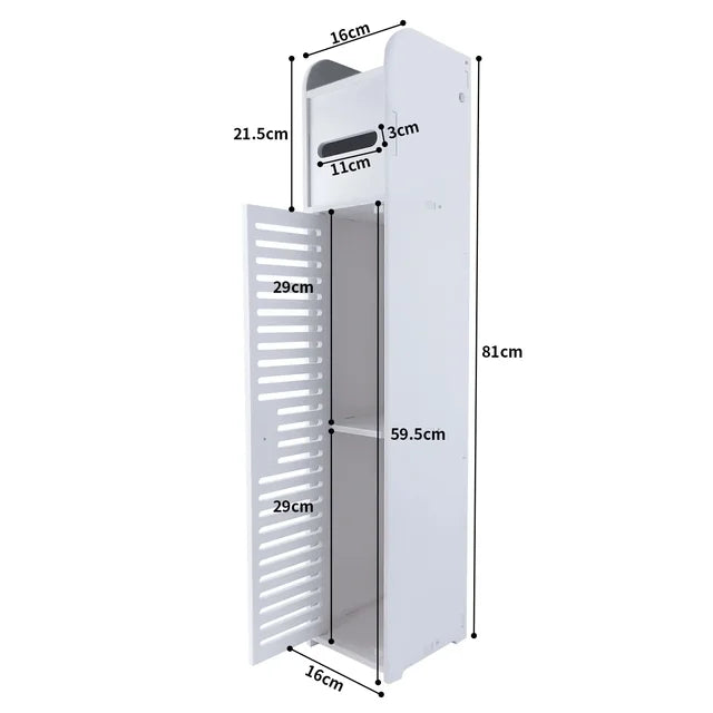Bathroom Storage Cabinet Waterproof Toilet Cupboard