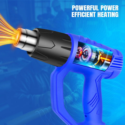 DayPlus Heat Gun 2000W Variable Temperature Control Hot Air Gun Tool For DIY