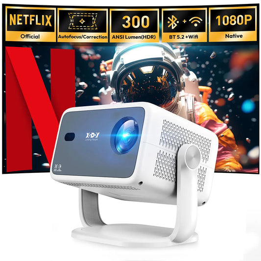 XGODY Gimbal N6 Projector Full HD 1080P 2.4G 5G Wifi LCD LED Video Movie Beam Android Projector Home Theater Cinema Beamer