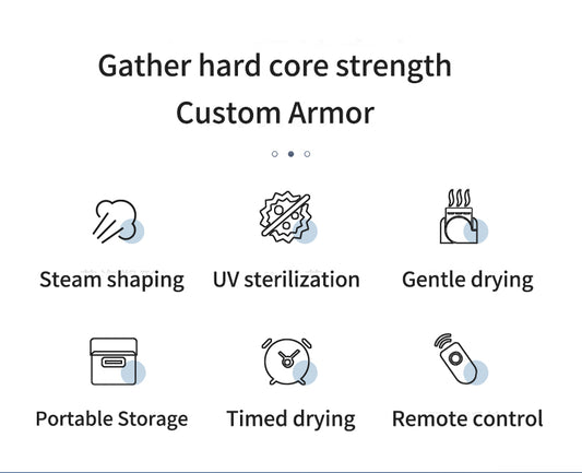 TIJUMP Automatic Steam Dry Clothes Cleaning Clothes Care Dryer Small Sterilization Hanging Folding Ironing Machine