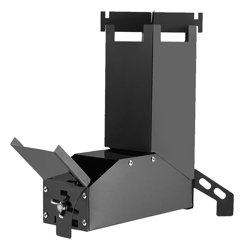 Outdoor Camp Stainless Steel Wood Stove Backpacking Picnic Hiking Rocket Stove