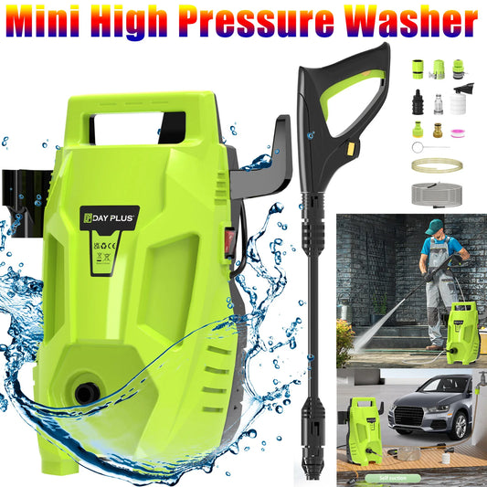 Dayplus High Pressure Washer, Multi-In-1 Power Jet Nozzle, Portable Electric Jet Washer for Cars Home Patio