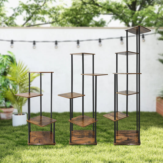 EFAN 4/5/6 Tier Plant Stand Indoor Metal Plant Shelf for Multiple Plants Small Corner Flower Stand for Patio Garden Balcony Home