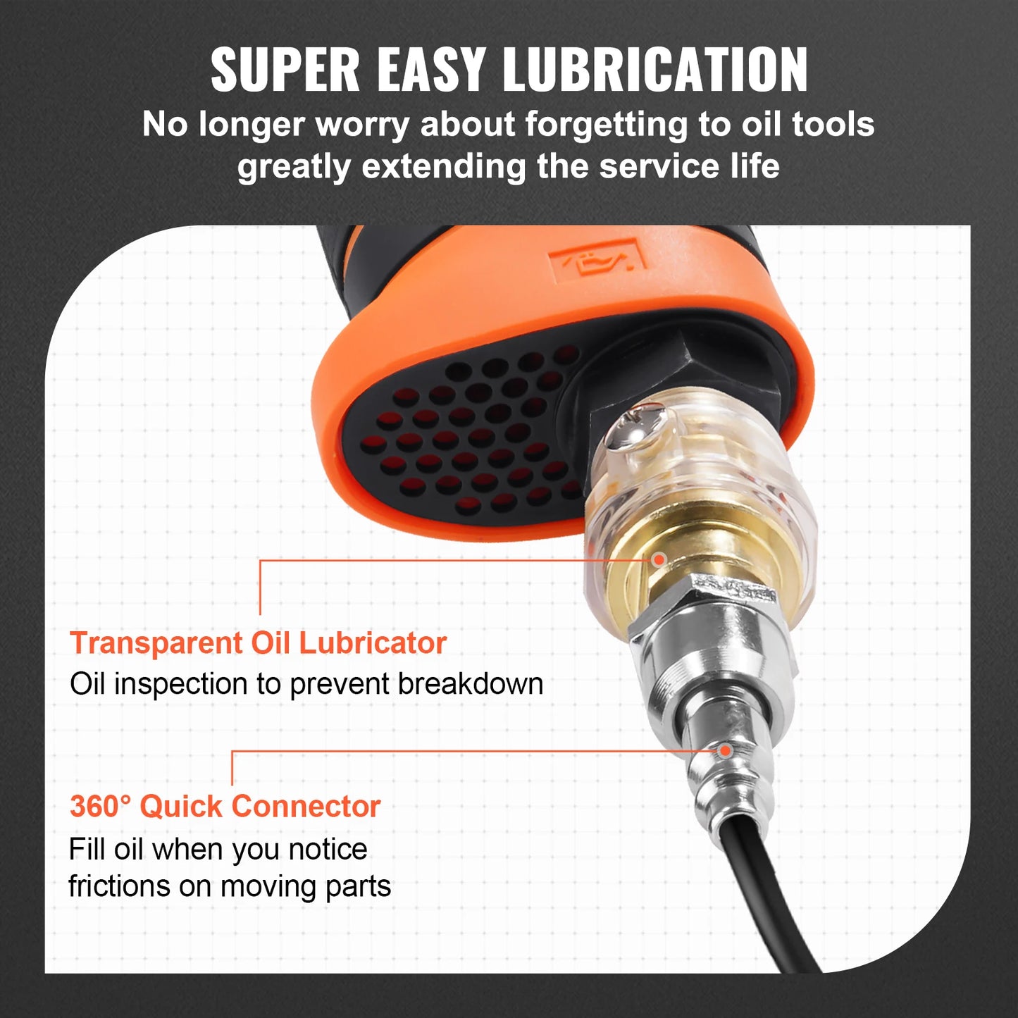 1/2 Inch Air Impact Wrench Rachet Socket High Torque Up to 1400 ft-lbs Pneumatic Impact Gun with Steel Impact Socket Set for Car Auto Repair