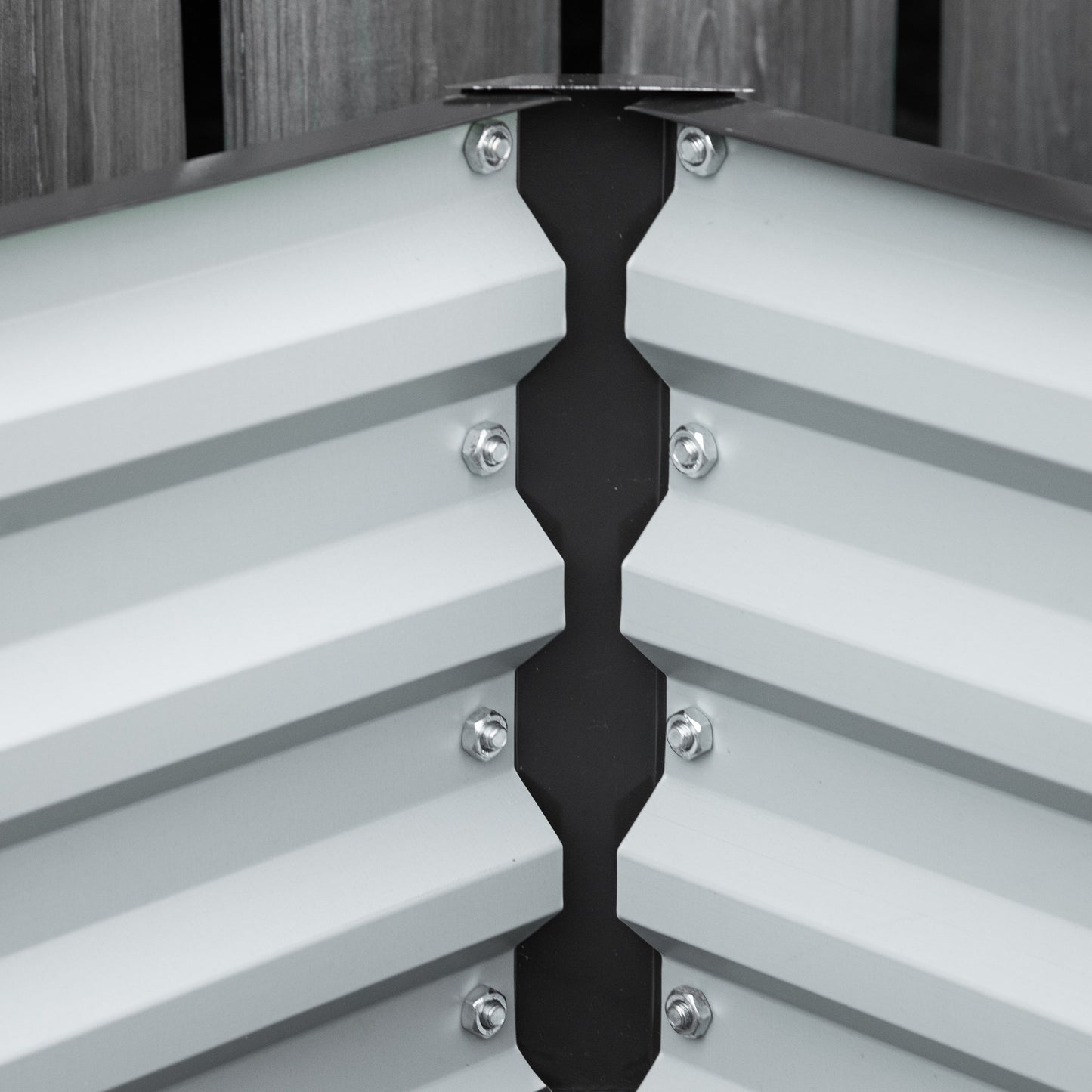 Set of 2 Raised Beds for Garden, Galvanised Outdoor Planters for Herbs Vegetables, Use for Patio Balcony, Grey