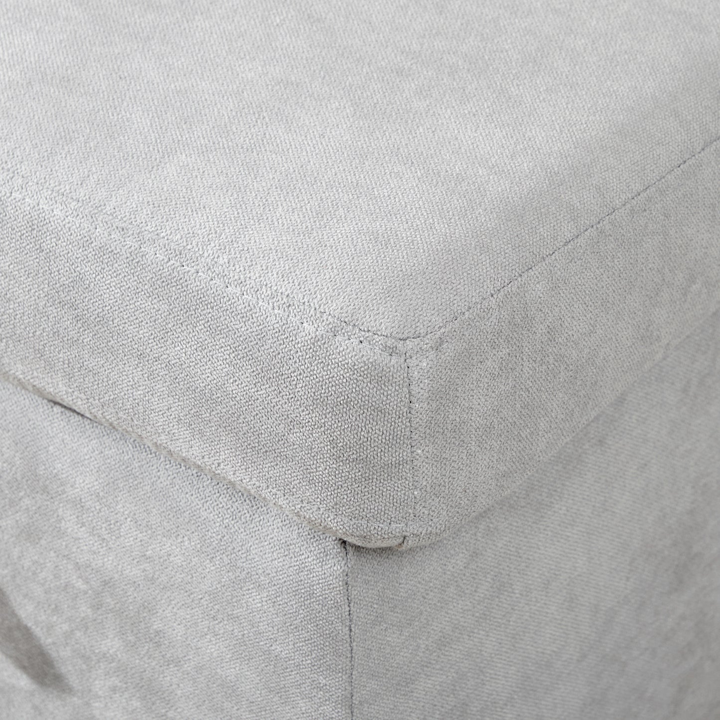 Three Seater L Sofa Bed, with Storage - Light Grey