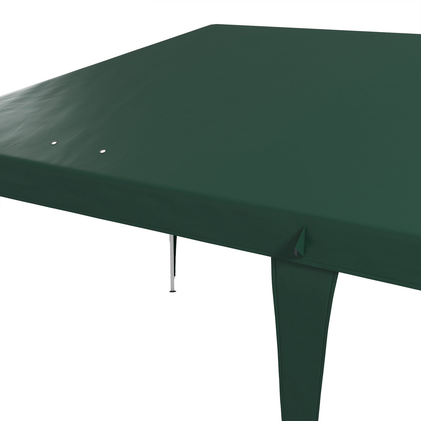 Outsunny Pop Up Gazebo, Double Roof Foldable Canopy Height Adjustable Canopy w/ Carrying Bag, 6 m x 3 m x 2.65 m, Green