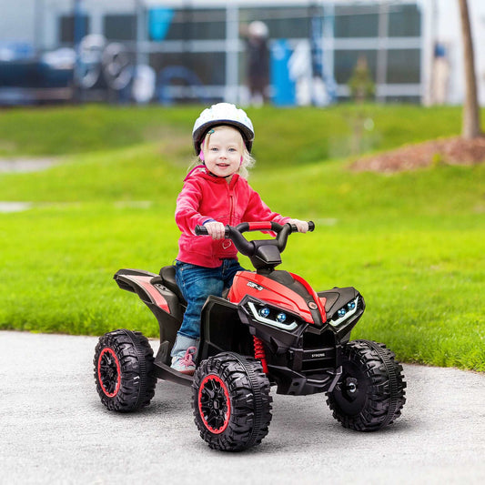 12V Electric Quad Bikes For Kids Ride On Car ATV Toy For 3-5 Years Red