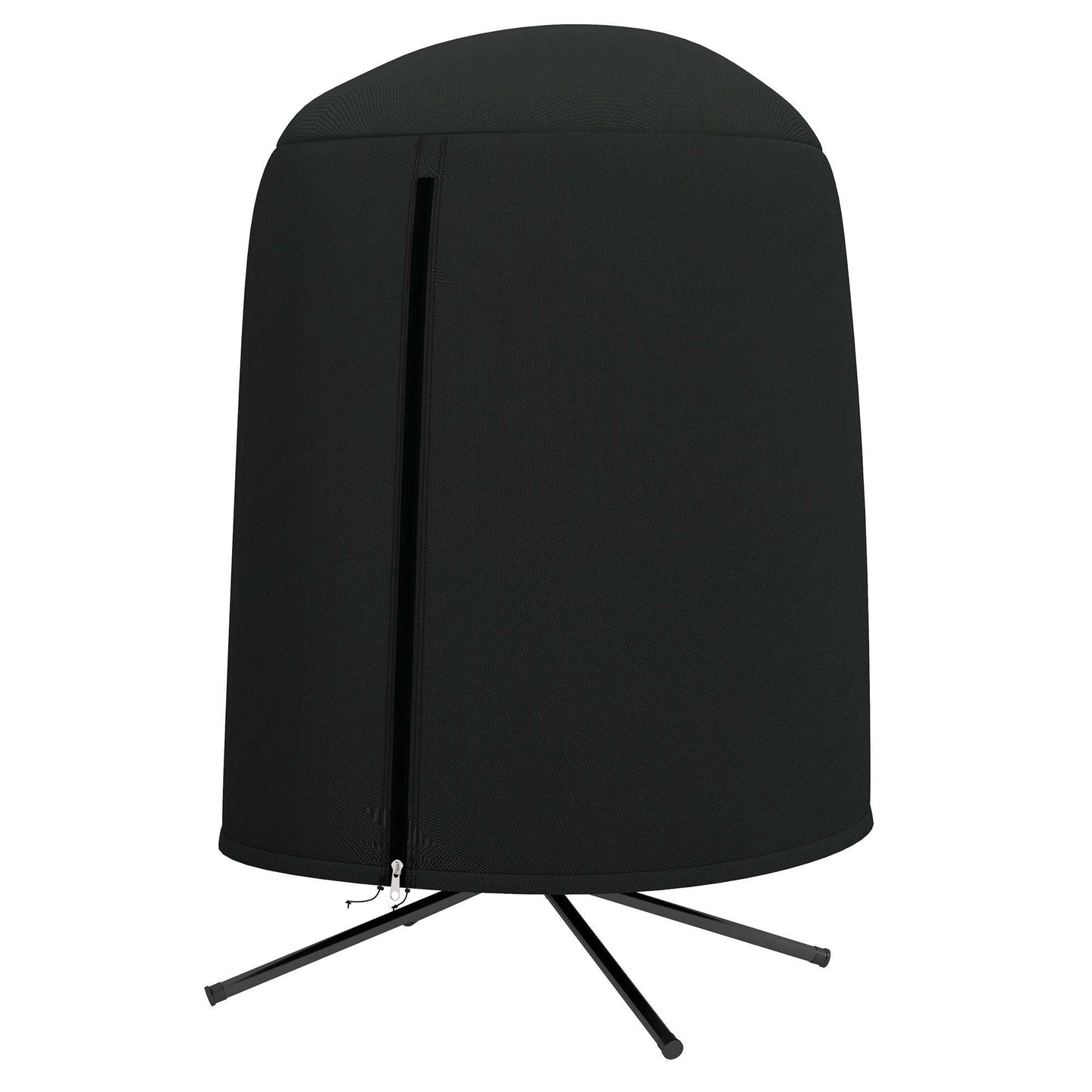 Outsunny Hanging Egg Swing Chair Cover Outdoor Single Waterproof Anti-dust Furniture Protector With Zipper, Oxford Fabric D128 x 190H cm - Black