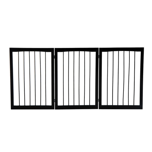 PawHut Free Standing Folding Dog Pet Child Safety Fence Gate Barrier