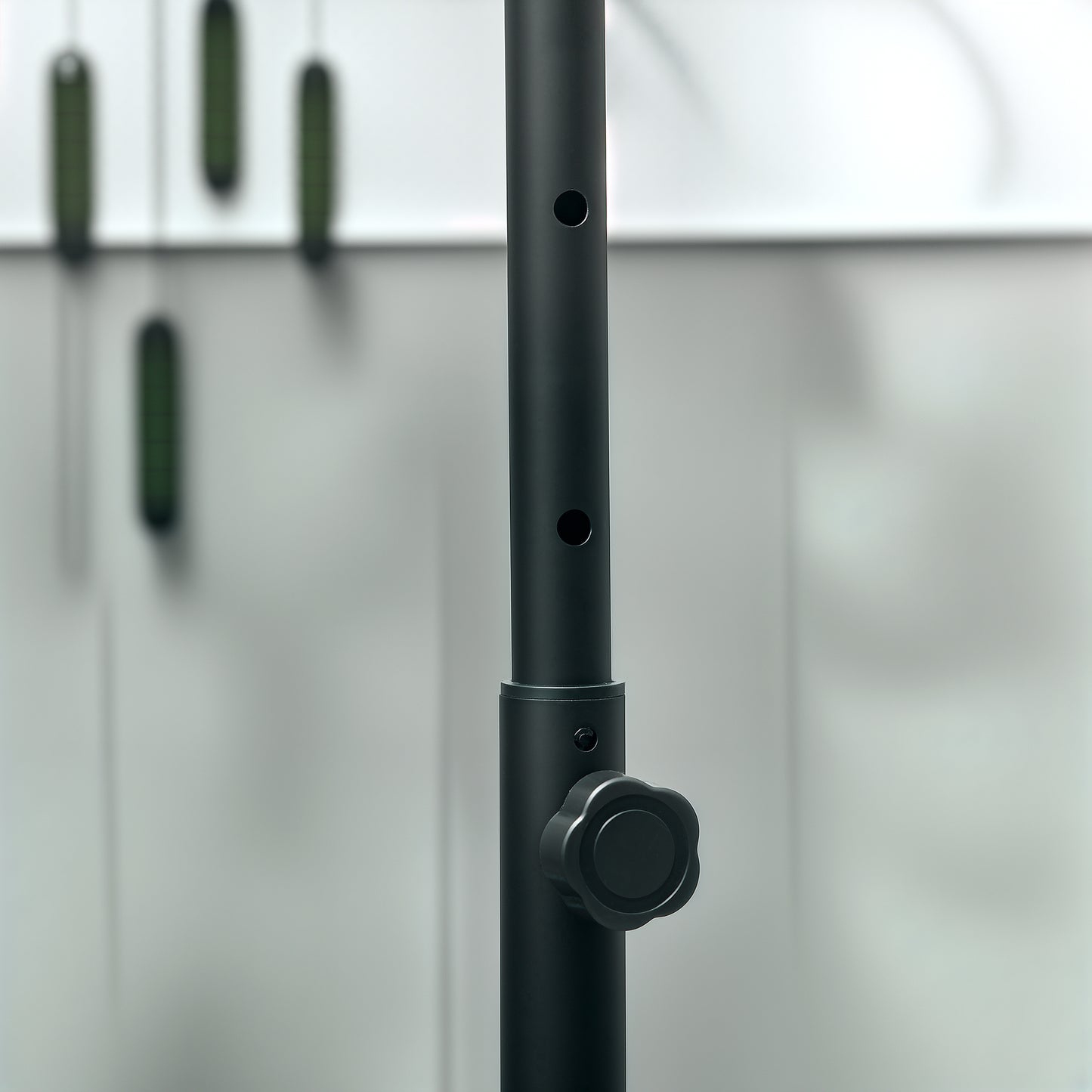 40" Foldable Mini Fitness Trampoline, with Adjustable Foam bar , Pink