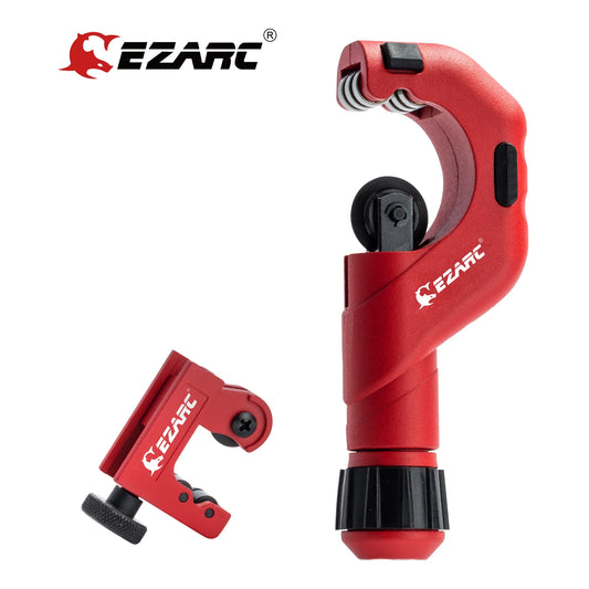 EZARC 2-Piece Tubing Cutter Set with 3/16 to 2-inch Outer Diameter Heavy Duty Pipe Cutter and 1/8 to 7/8-inch Mini Tube Cutter for Cutting Pipes of Al