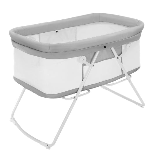 UBRAVOO Baby 2 in 1 Cribs And Cradles With Mattress Multifunction Bedside Rocking For Newborn Easy Folding Travel Cot