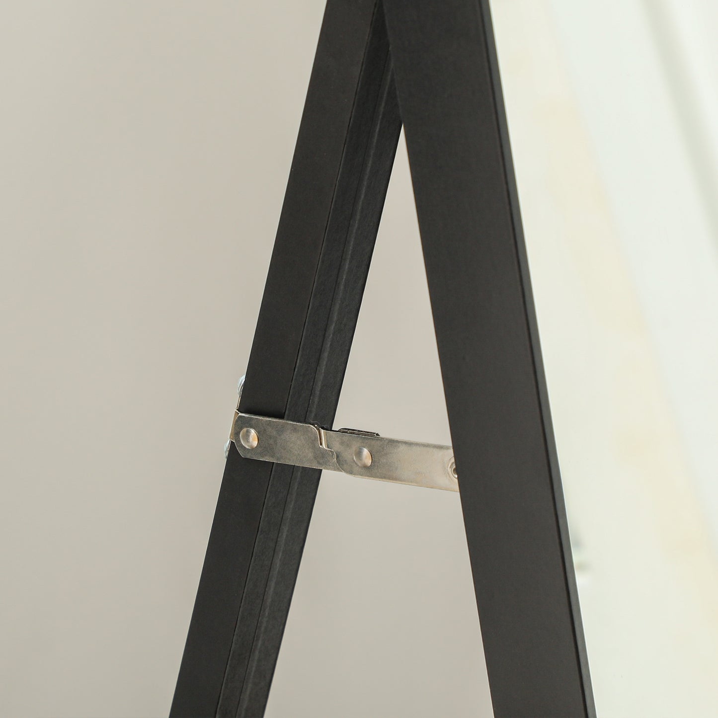 Full Length Mirror, 37 x 157cm Wall Mounted, Leaning, Free Standing Mirror, Framed Full Body Mirror for Living Room, Bedroom, Black