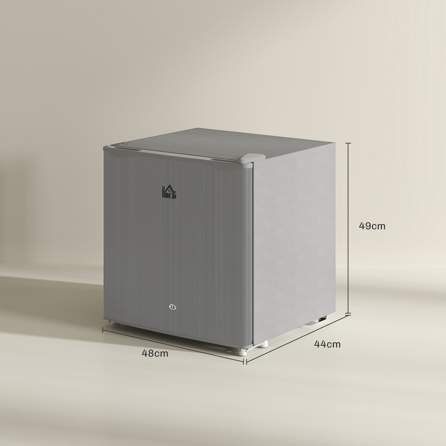 46 Litre Lockable Countertop Fridge - Grey