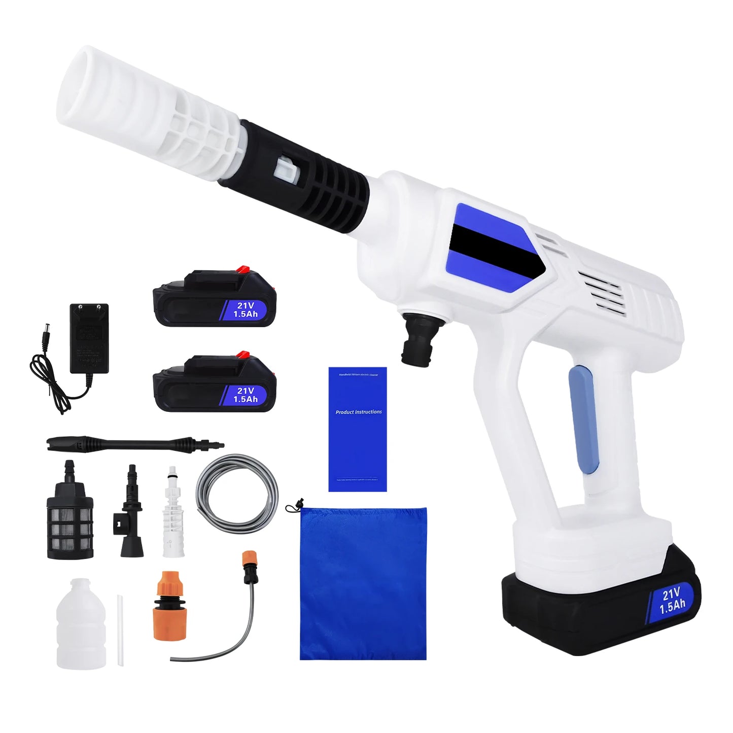 Dayplus Electric High Pressure Washer Rechargeable Car Wash Gun Cordless Electric Water Gun Foam Machine for Makita 24V Battery