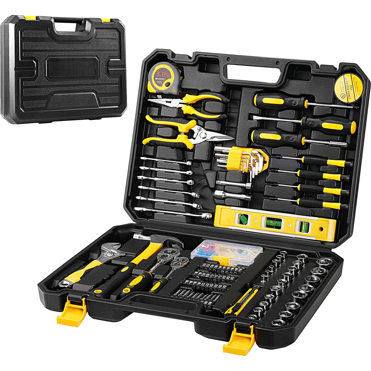 Tool Kit Home Toolbox DIY Tool Set, Portable Complete Hand Home Tool Kit Set, For Motorbike Car