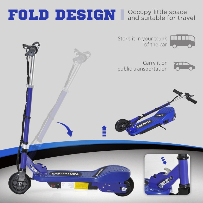 Reiten Folding Electric Kids Scooter Ride on Age 7-14 Available In Blue / Red / Black