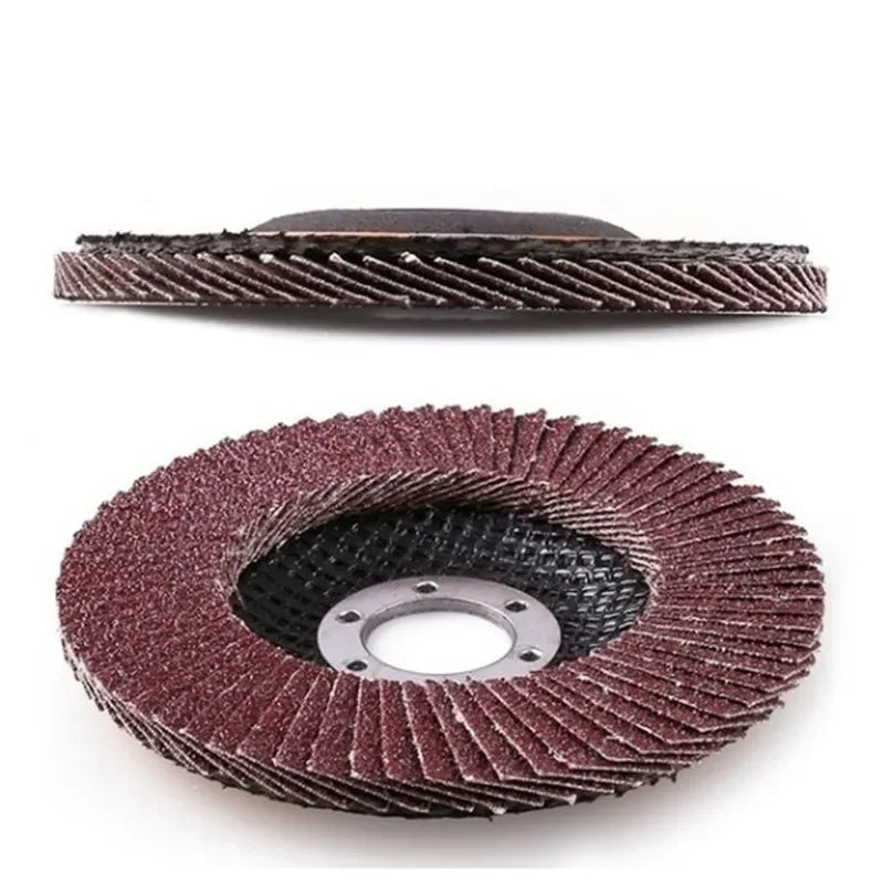 10 Pieces 16*100Mm Flap Sanding Discs 40/60/80/120 Grit Grinding Wheels Blades Angle Grinder 16Mm Hole