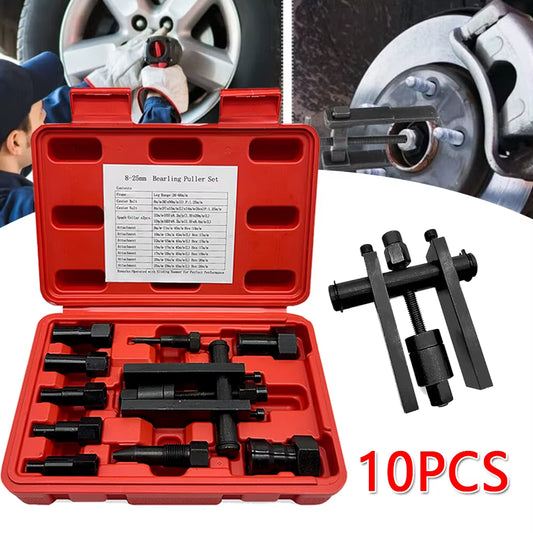 10 Piece Inner Bearing Puller Set Internal Blind Remover Motorcycle Puller Tool With Case