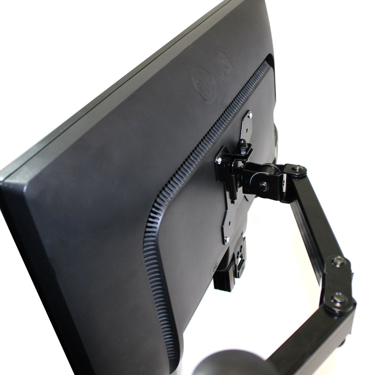 Maison & White Dual Arm Monitor Bracket | Steel | Fits 13–27" Screens | Max 9kg Per Screen | VESA Compatible | 360° Rotation | 45cm Height | 38.5cm Arm Extension | Cable Management | All Fixings Included | 2-Year Warranty