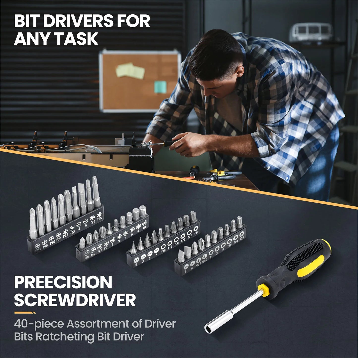 Tool Kit Home Toolbox DIY Tool Set, Portable Complete Hand Home Tool Kit Set, For Motorbike Car