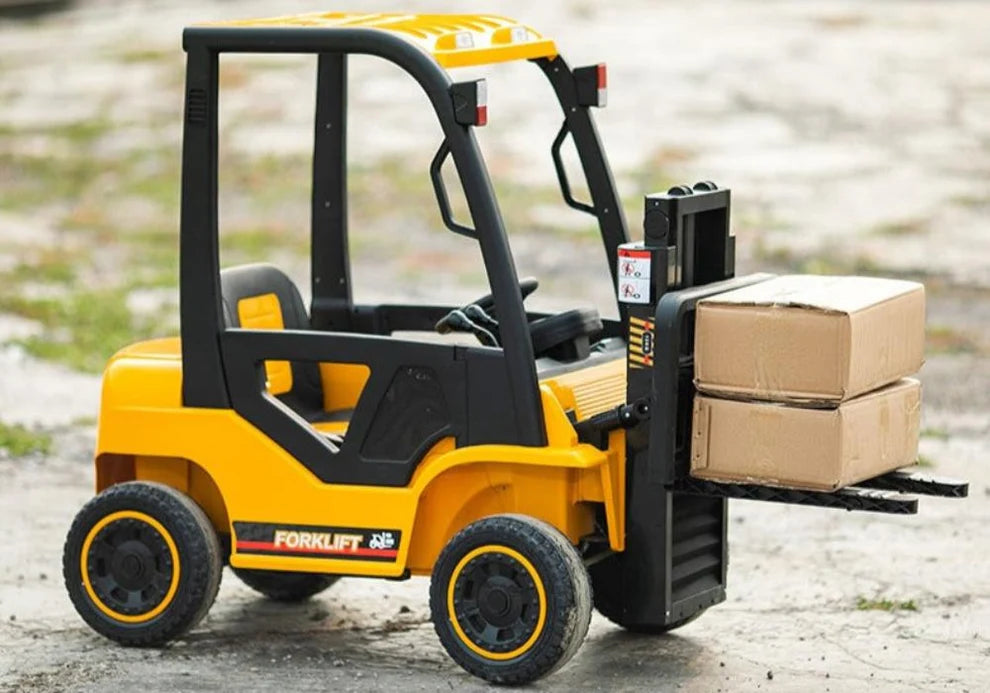 Kids 12V Electric Forklift Ride-On | Pallet Loader with Remote, MP3 & USB