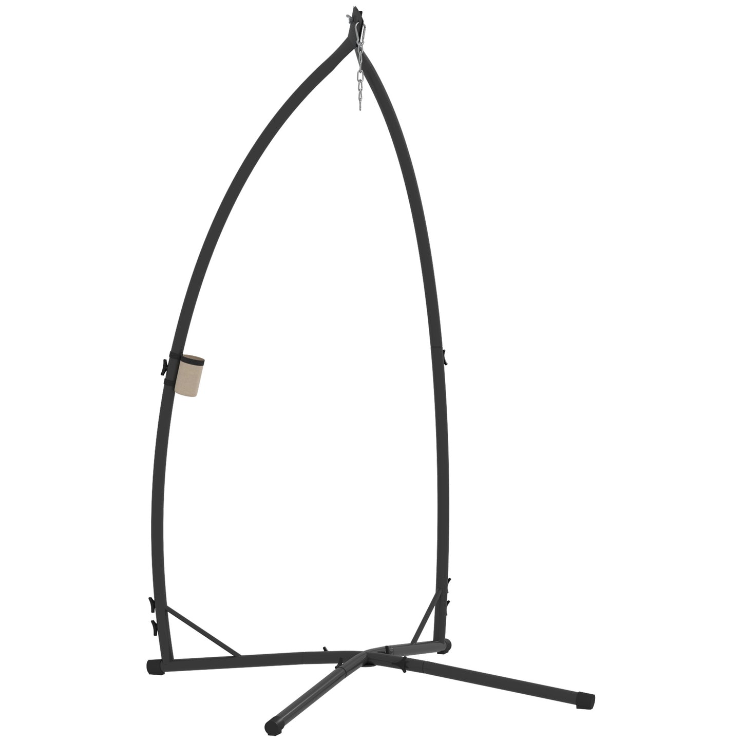 Hammock Chair Stand Only, Hanging Chair Stand with X-Shape Base, Heavy Duty Steel Single Hammock Egg Swing Frame for Indoor Outdoor