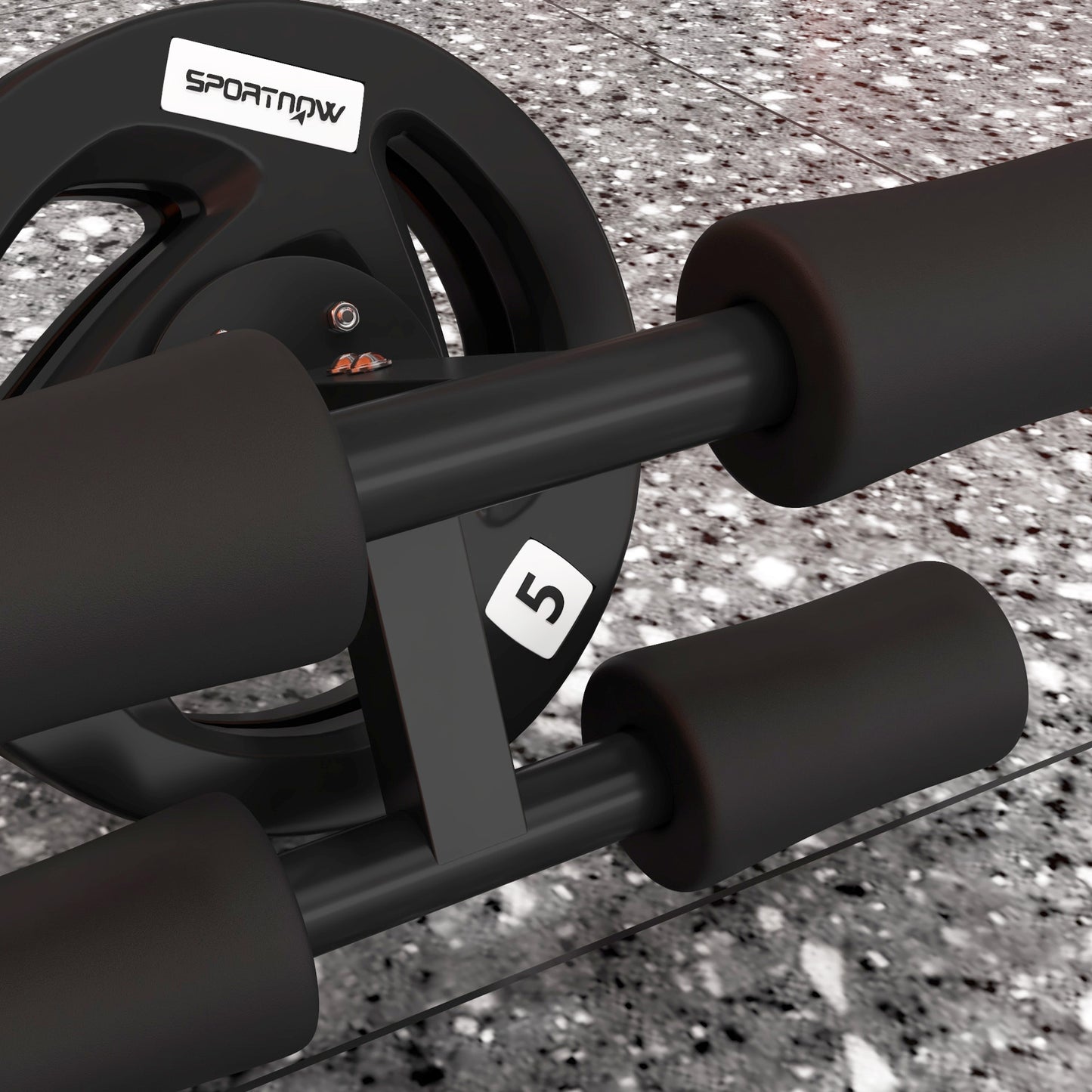 Tib Bar W/ 2 x 5kg Olympic Weight Plates, Tibialis Trainer Calf Raise Machine for Home, Gym, Lifting And Strength Training