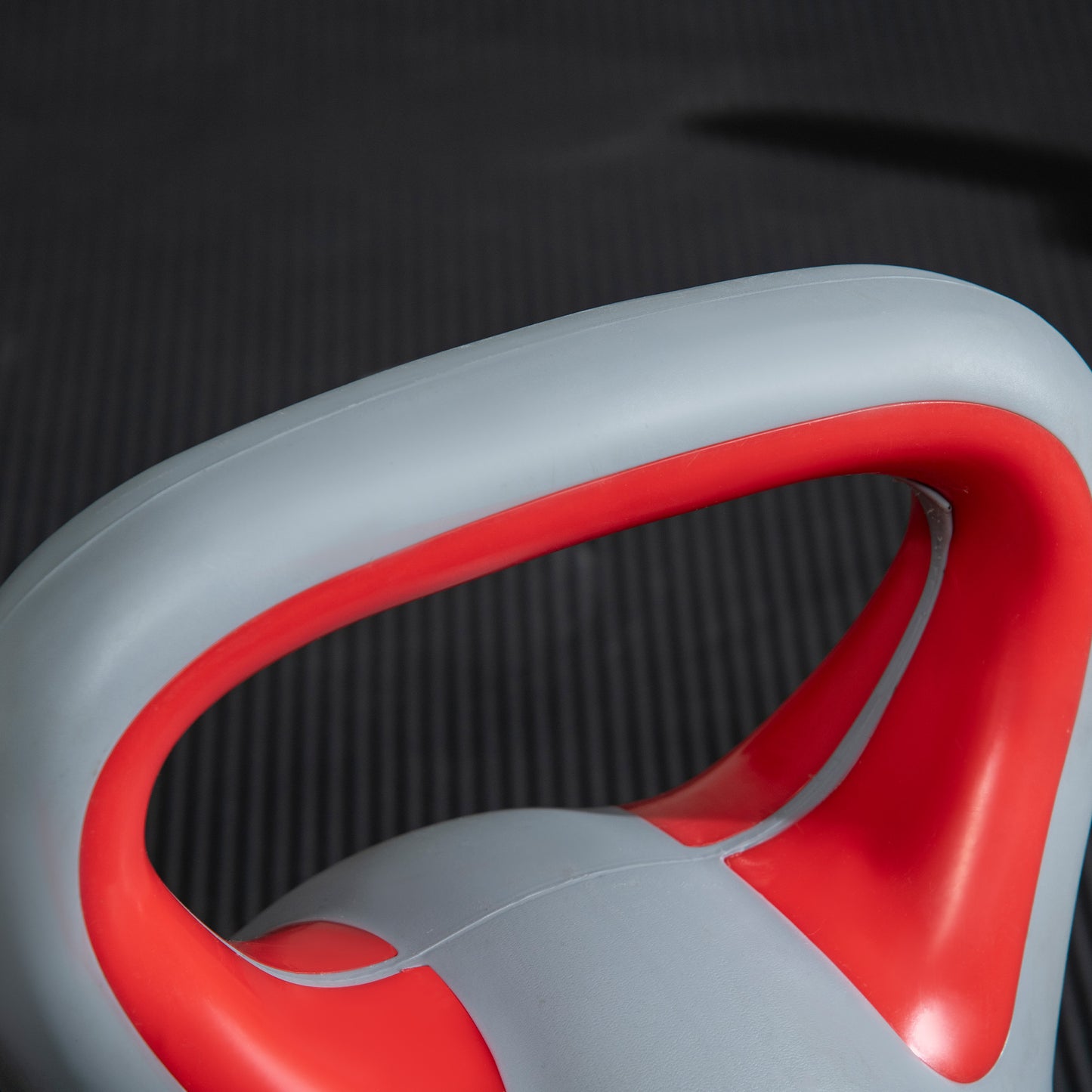 SPORTNOW Kettlebell, 14kg Kettle Bells with Handle for Home Gym Weight Lifting and Strength Training, Red and Grey