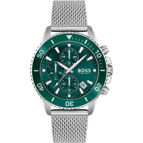 Hugo Boss Admiral Chronograph Green Dial Men's Wrist Watch HB1513905