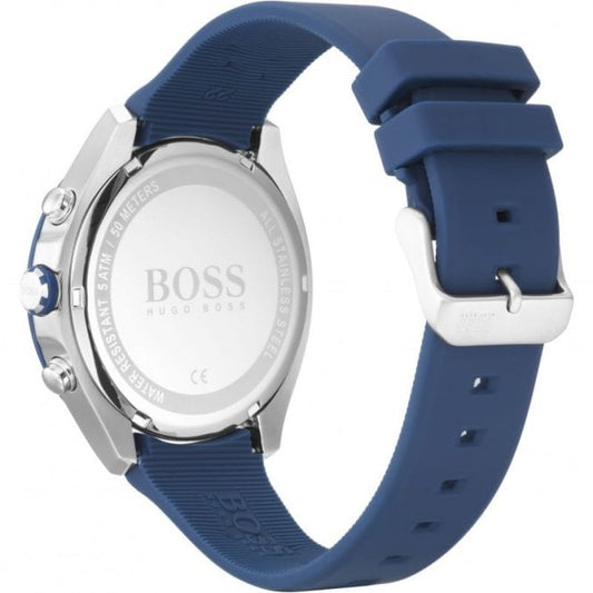Hugo Boss Velocity Mens Wrist Watch HB1513717 - Blue Strap