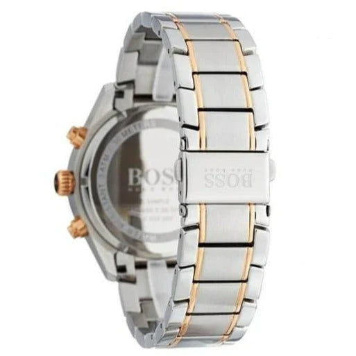 Hugo Boss Men's Grand Prix Wrist Watch Gold & Silver Tone HB1513473